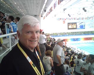 Chicago 2016 CEO Patrick Ryan at the Water Cube in Beijing
