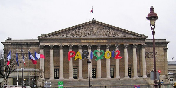 Palais Bourbon In Paris during 2012 Olympic Bid Campaign in 2005