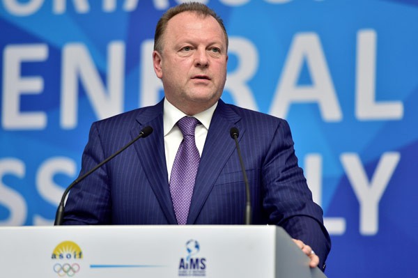 SportAccord Chief Marius Vizer makes opening remarks at SportAccord General Asssembly in Sochi, April 20, 2015 (SportAccord Photo)