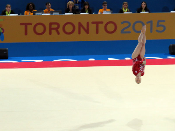 Canadian Gymnast Ellie Black Performs at Toronto 2015 Pan Am Games (GamesBids Photo)