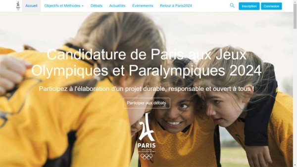 The French public is asked to join the Paris 2024 bid conversation at concertation.paris2024.org