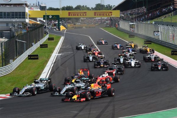 On the Hungaroring at the Hungarian Grand Prix (Formula 1 Twitter Photo)