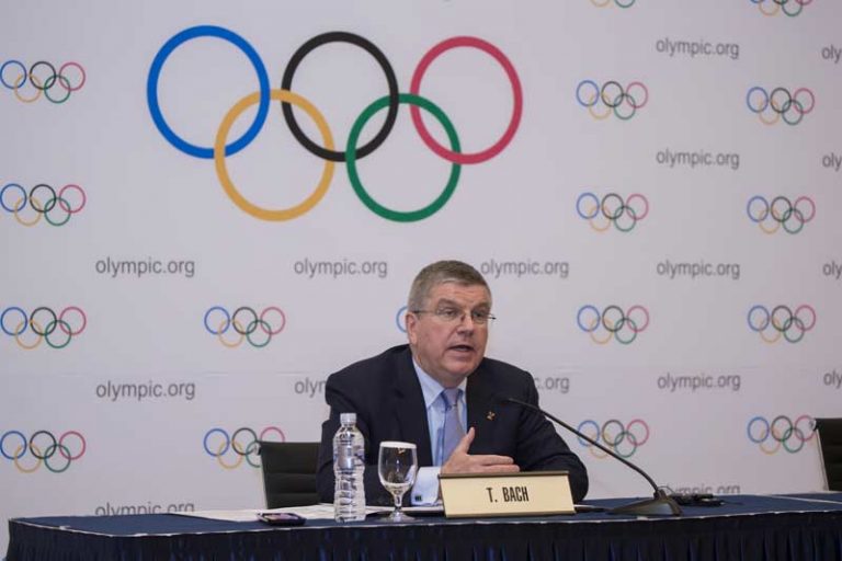 IOC President Thomas Bach at Executive Board Meeting in PyeongChang March 17, 2017 (IOC Photo)