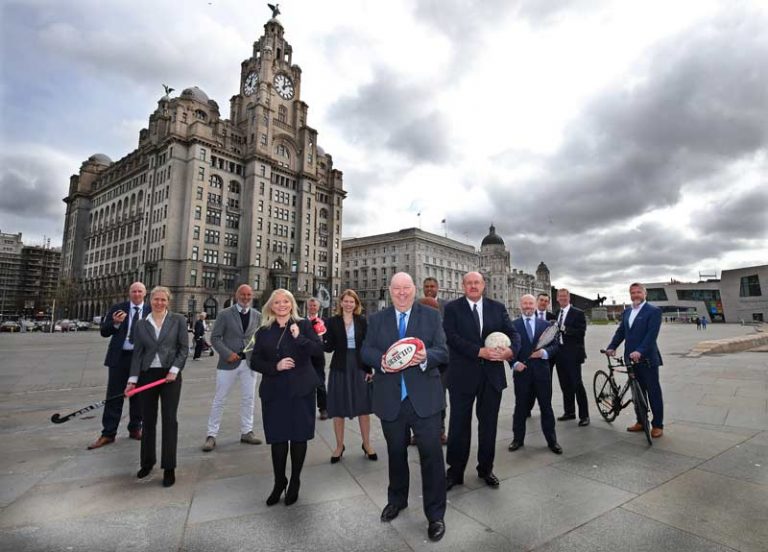 Brian Barwick (centre) appointed Chair of Liverpool's Commonwealth Games Bid (Liverpool 2026 Photo)