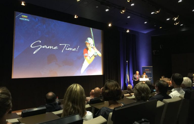 WBSC unveils new slogan "Game Time" at Olympic Museum in Lausanne (GamesBids Photo)