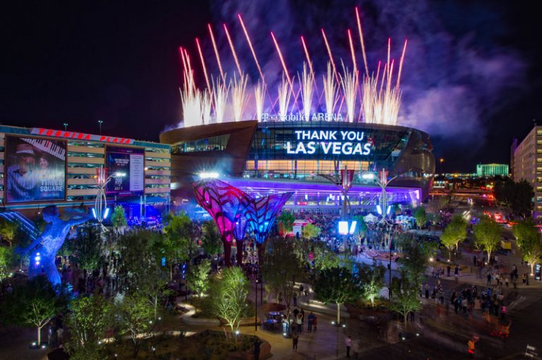 T-Mobile Arena in Las Vegas, home of the Golden Knights NHL team, is being proposed for Olympic hockey
