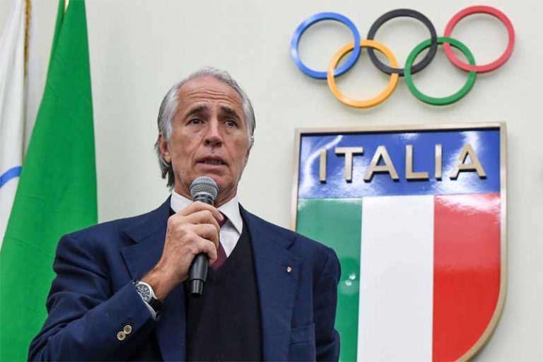 Italian Olympic Committee (CONI) President Giovanni Malagò at National Council meeting in Rome, March 27, 2019 (CONI Photo)
