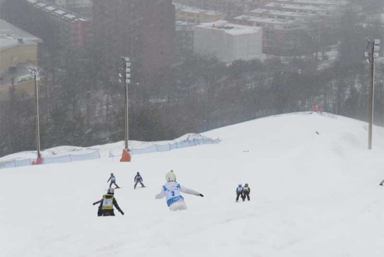 Children Ski at Hammarbybacken in Stockholm, proposed venue for Stockholm-Åre 2026 Olympic bid (GamesBids Photo)