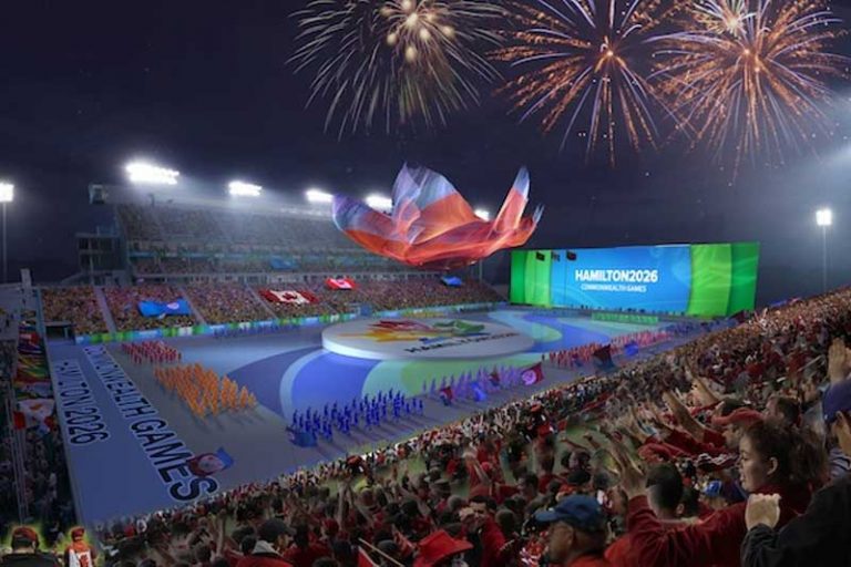 Artist rendering of Tim Hortons Field, proposed venue for the Hamilton 2026 Commonwealth Games Opening Ceremonies