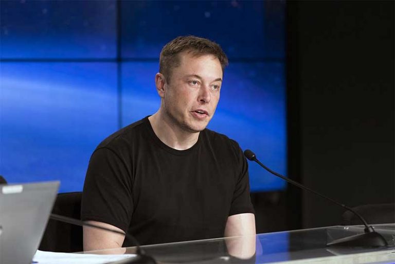 SpaceX CEO Elon Musk, Feb. 6, 2018 (NASA Photo)