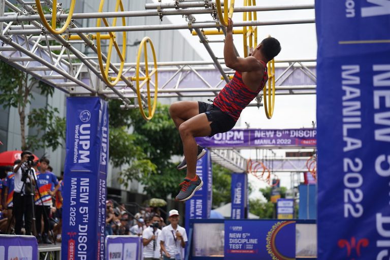 UIPM obstacle racing 5th discipline test event in Manilla, Philippines August 9, 2022 (UIPM World Pentathlon / Dan Oaten)